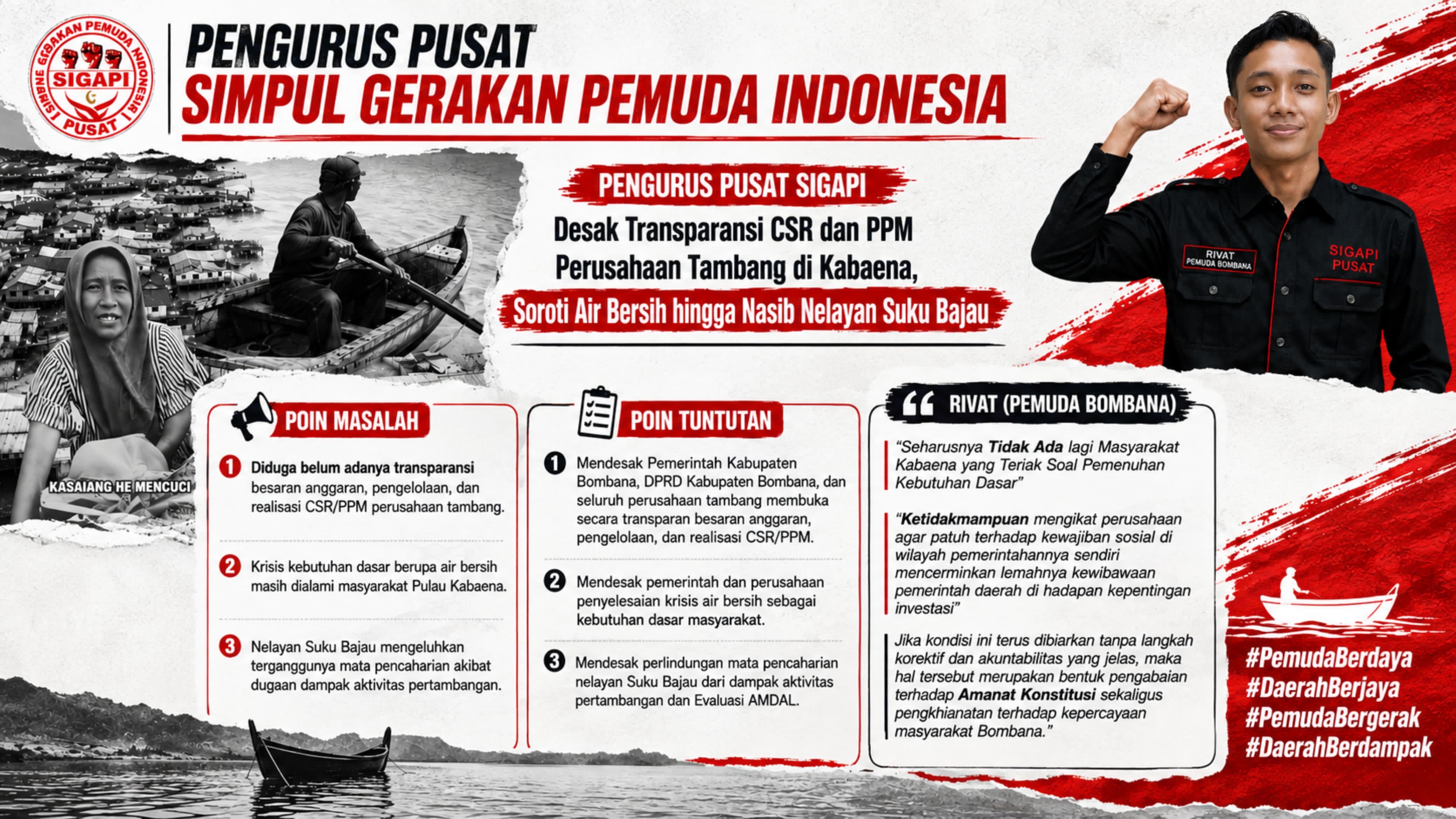 Bupati Bombana dan DPRD di Minta Tegas kepada Investor, Buka Transparansi CSR/PPM Tambang di Kabaena.