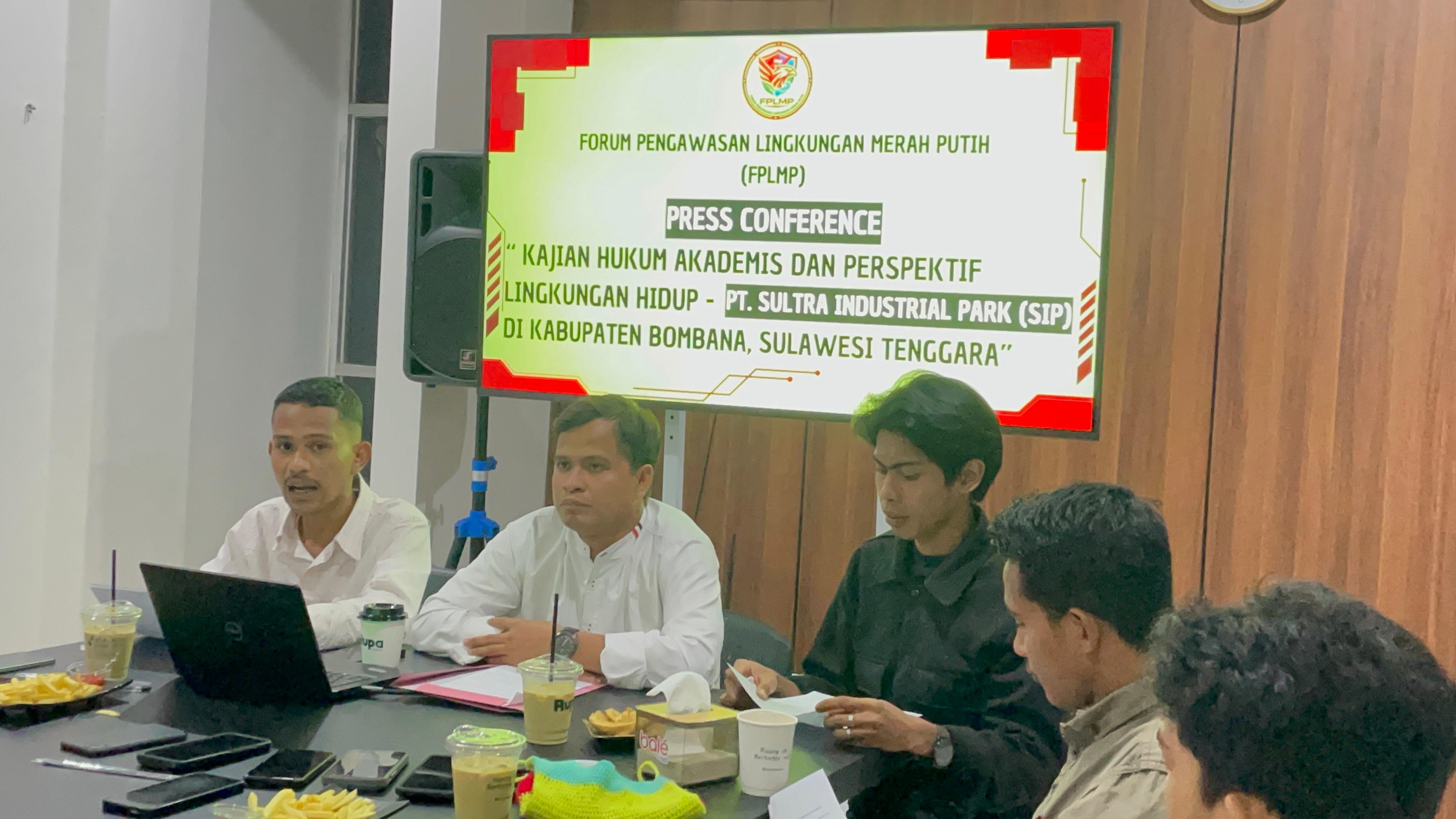 Press Conference FPLMP: Desak Sanksi Moratorium Aktivitas PT SIP di Bombana, Persetujuan Lingkungan Dipertanyakan