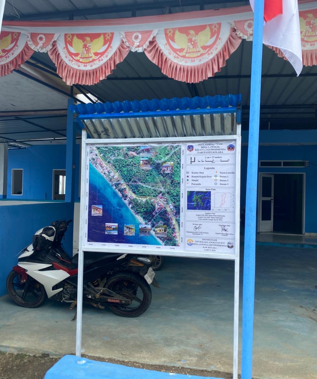 Mahasiswa Kuliah Kerja Nyata (KKN) Reguler XIV Universitas Sembilanbelas November (USN) Kolaka Tahun 2026 Kelompok 15 melaksanakan salah satu program kerja berupa Pemetaan Desa Lawolia, Kecamatan Iwoimendaa, Kabupaten Kolaka.